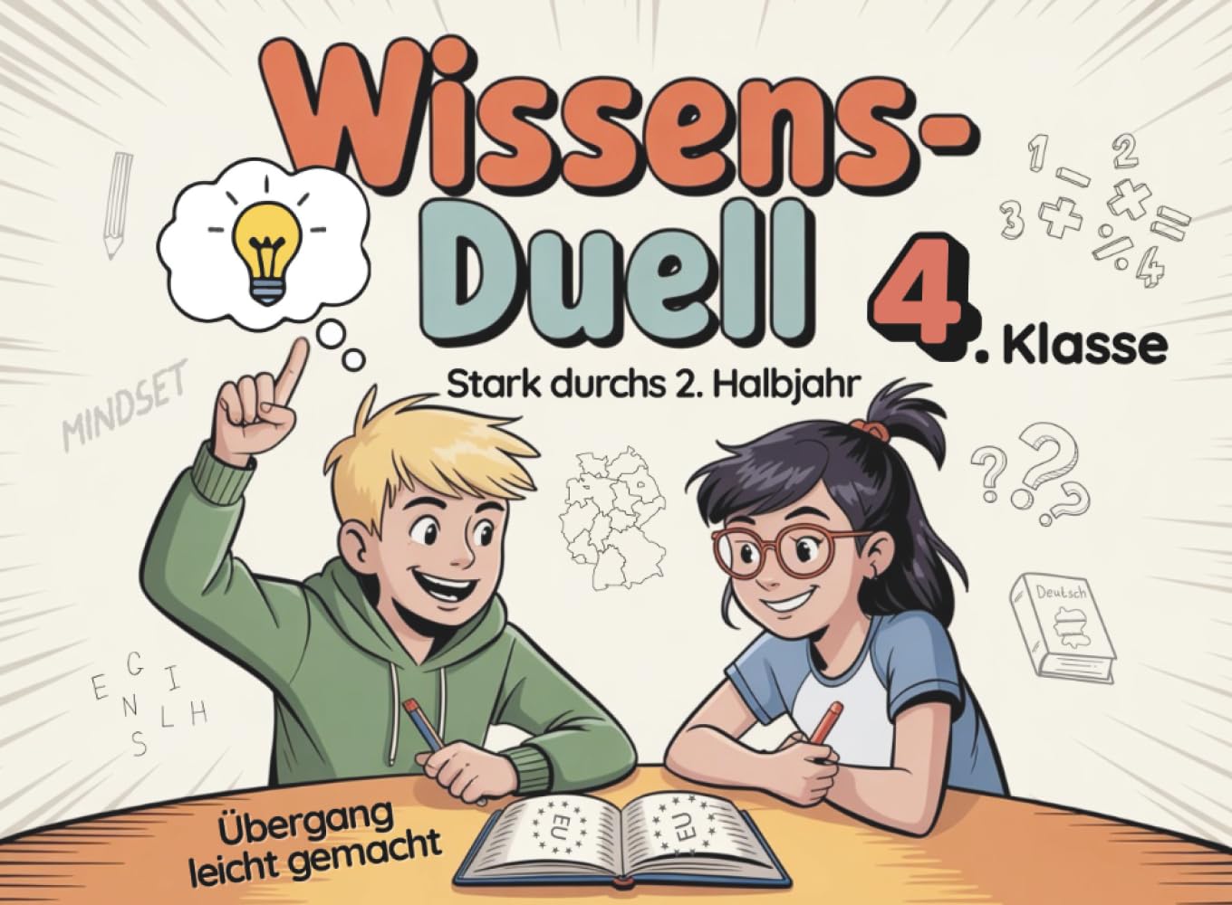 Wissens-Duell-Buch 4. Klasse: Mathe, Deutsch, Englisch, Wissen & Rätsel - spielerisch wiederholen im 2. Halbjahr book