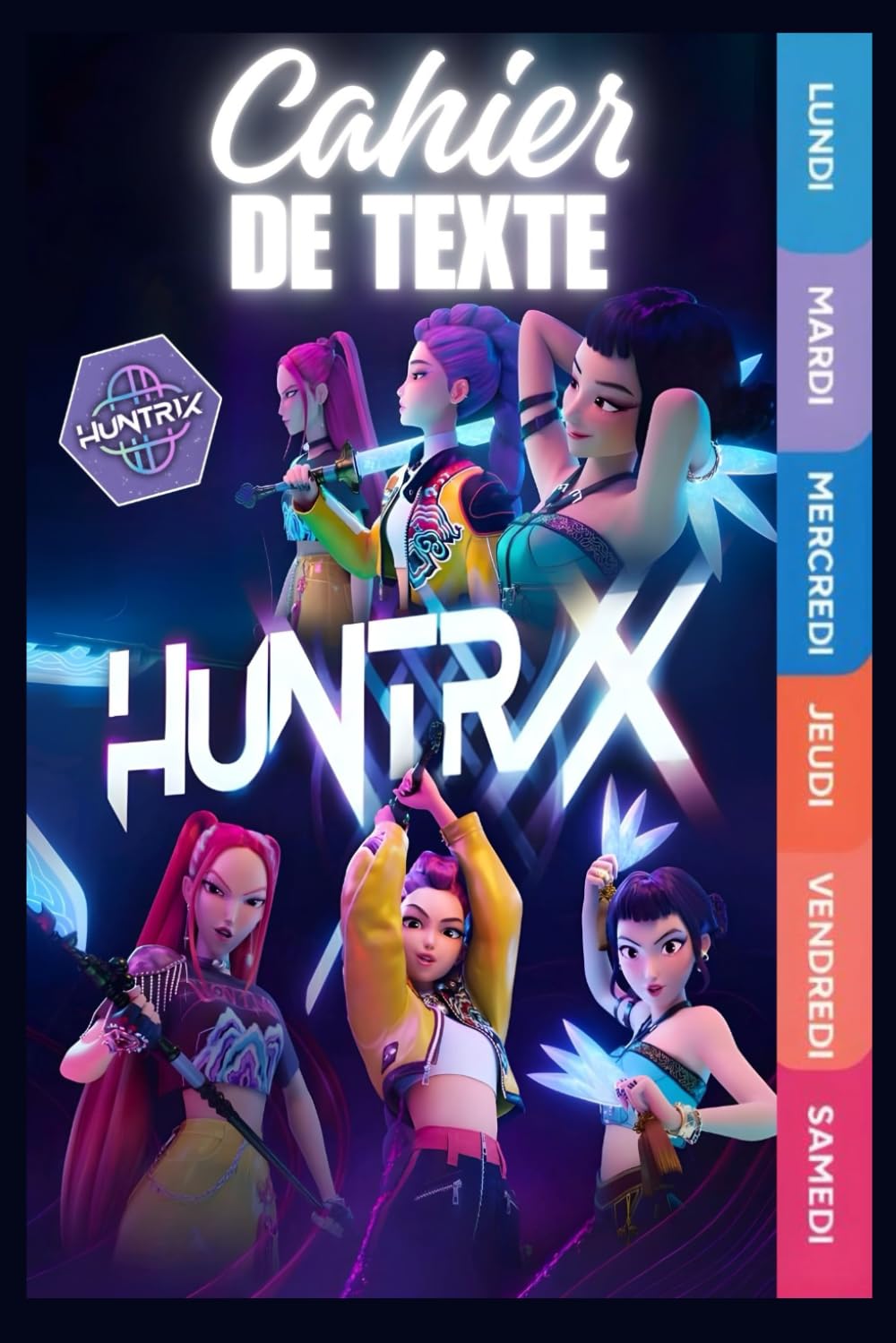 Cahier de Texte 2025 2026: Carnet Hebdomadaire des Devoirs et Leçons pour Enfants | Cahier Scolaire Primaire Fantasy & Sci-Fi