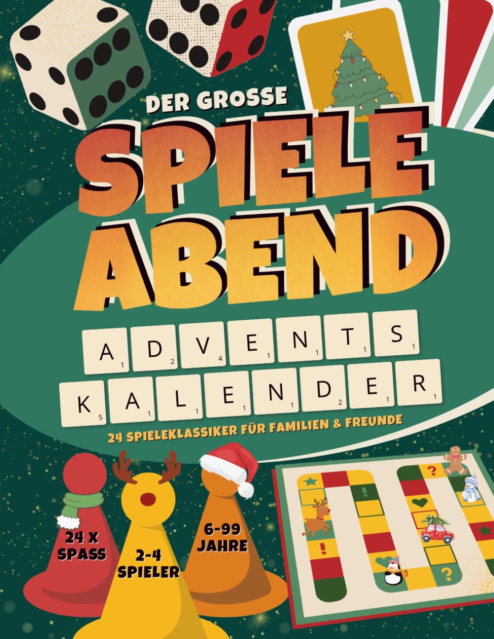 Der große Spieleabend Adventskalender: 24 lustige Spiele für Familien, Paare, Freunde & WG I 2-4 Personen, 6-99 Jahre, farbenfroher Adventskalender ... und Kinder, Perfekt zum Verschenken Lifestyle
