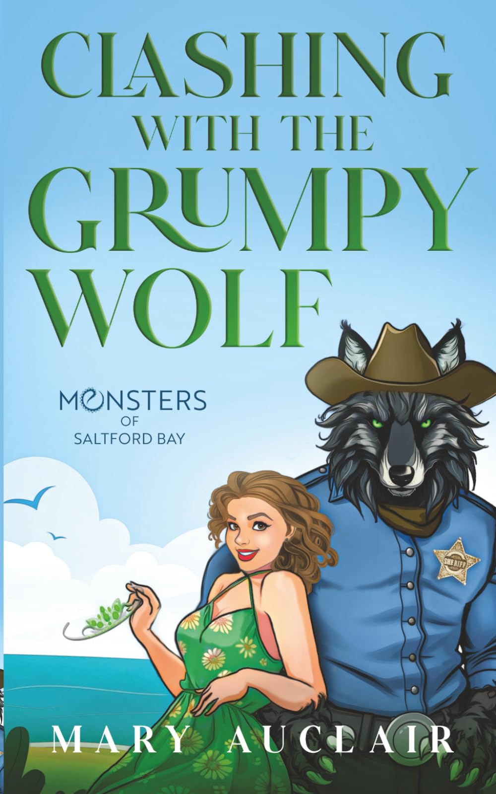 Clashing With The Grumpy Wolf: A Cozy Monster Romance (Monsters of Saltford Bay) Urban Fantasy