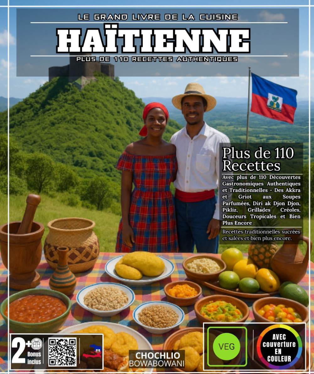 Le Grand Livre de la Cuisine Haïtienne: Avec plus de 110 Découvertes Gastronomiques Authentiques et Traditionnelles - Des Akkra et Griot aux Soupes ... Douceurs Tropicales et Bien Plus Encore book