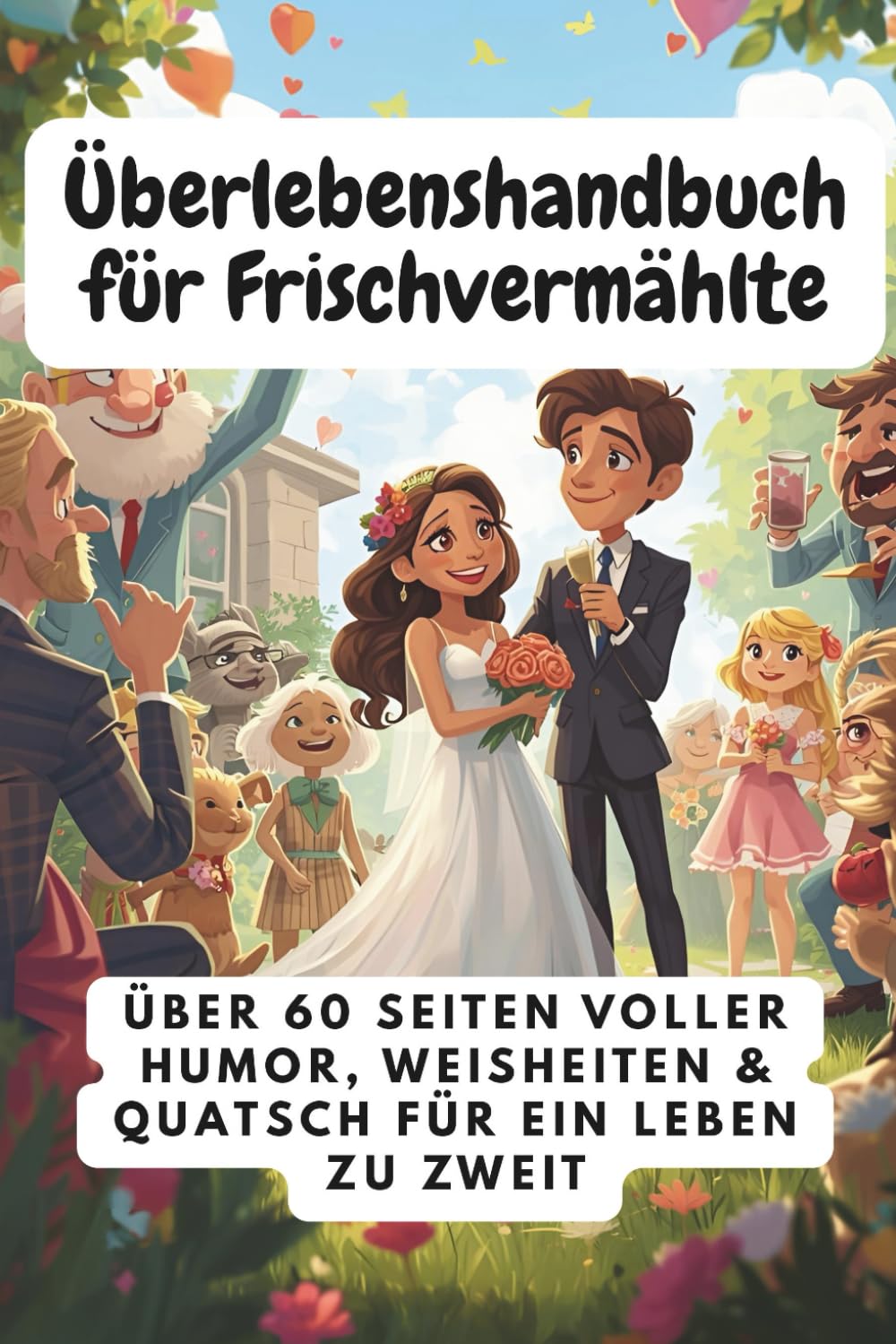 Überlebenshandbuch für Frischvermählte - Das lustigste Hochzeitsgeschenk: Humorvolles Geschenk- und Mitmachbuch für Brautpaare mit witzigen Sprüchen, Ratgebern, Quiz & kreativen Aufgaben Partnership & Love