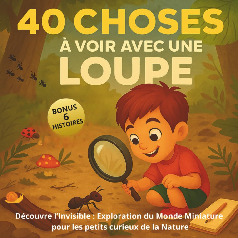 40 Choses à voir avec une Loupe: Exploration du monde miniature pour les petits curieux de la nature book