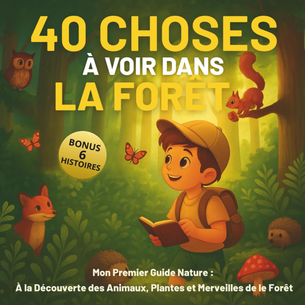 40 Choses à voir dans la Forêt: Mon Premier Guide Nature : A la Découverte des Animaux, Plantes et Merveilles de la Forêt pour les Enfants Curieux book
