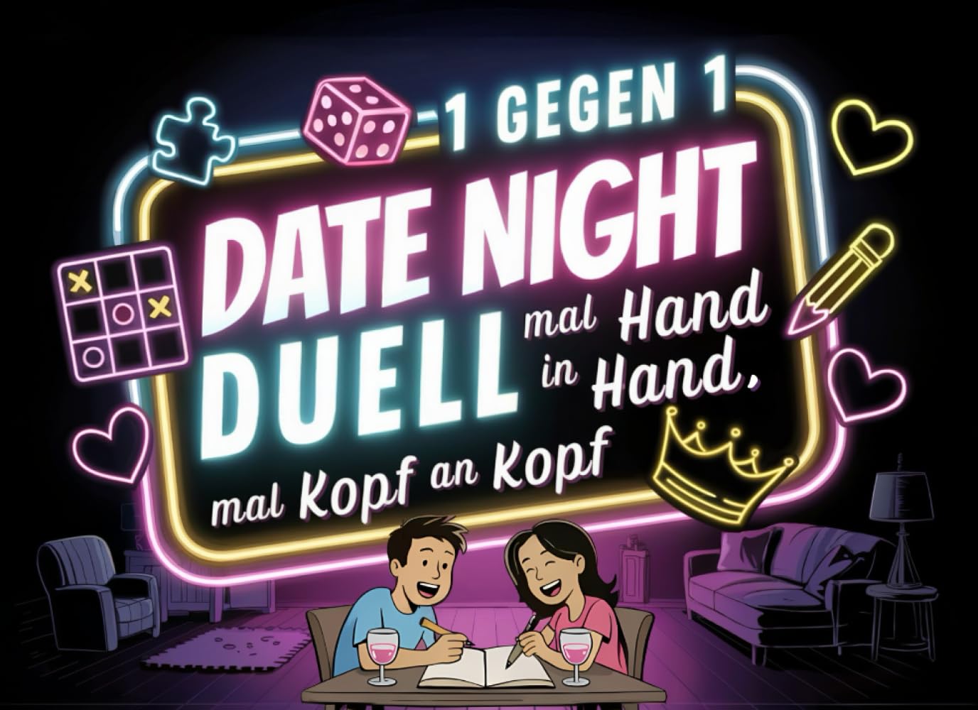 Date Night Duell: Das Duell Buch für Paare für mehr Nähe, Spaß & Quality Time | Lustige Minispiele für Zwei - miteinander & gegeneinander | Perfektes ... für Paare oder zum Jahrestag für den Partner Partnership & Love