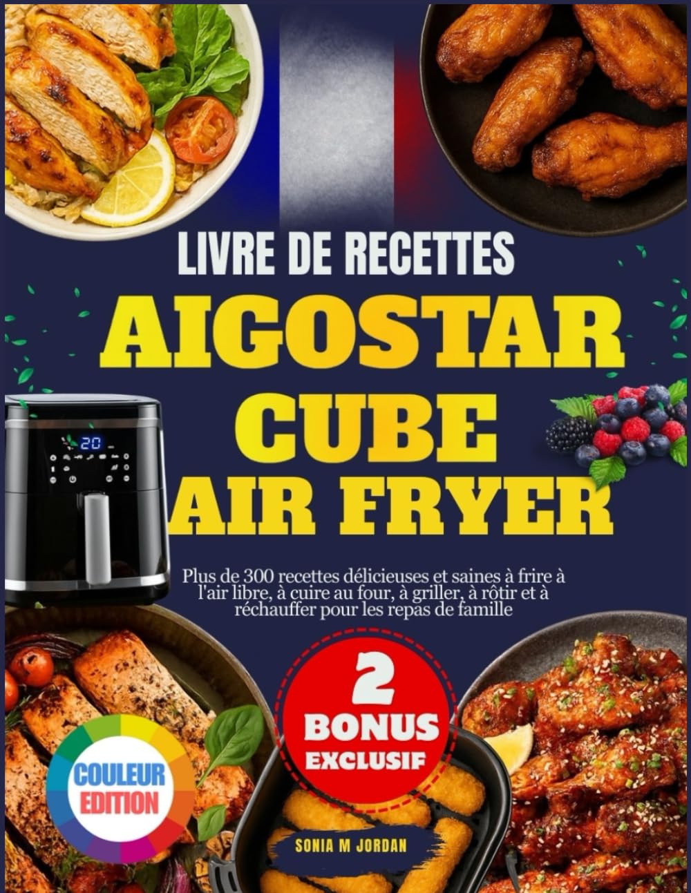 Livre De Recettes Aigostar Cube Air Fryer: Plus de 300 recettes délicieuses et saines à frire à l'air libre, à cuire au four, à griller, à rôtir et à réchauffer pour les repas de famille book