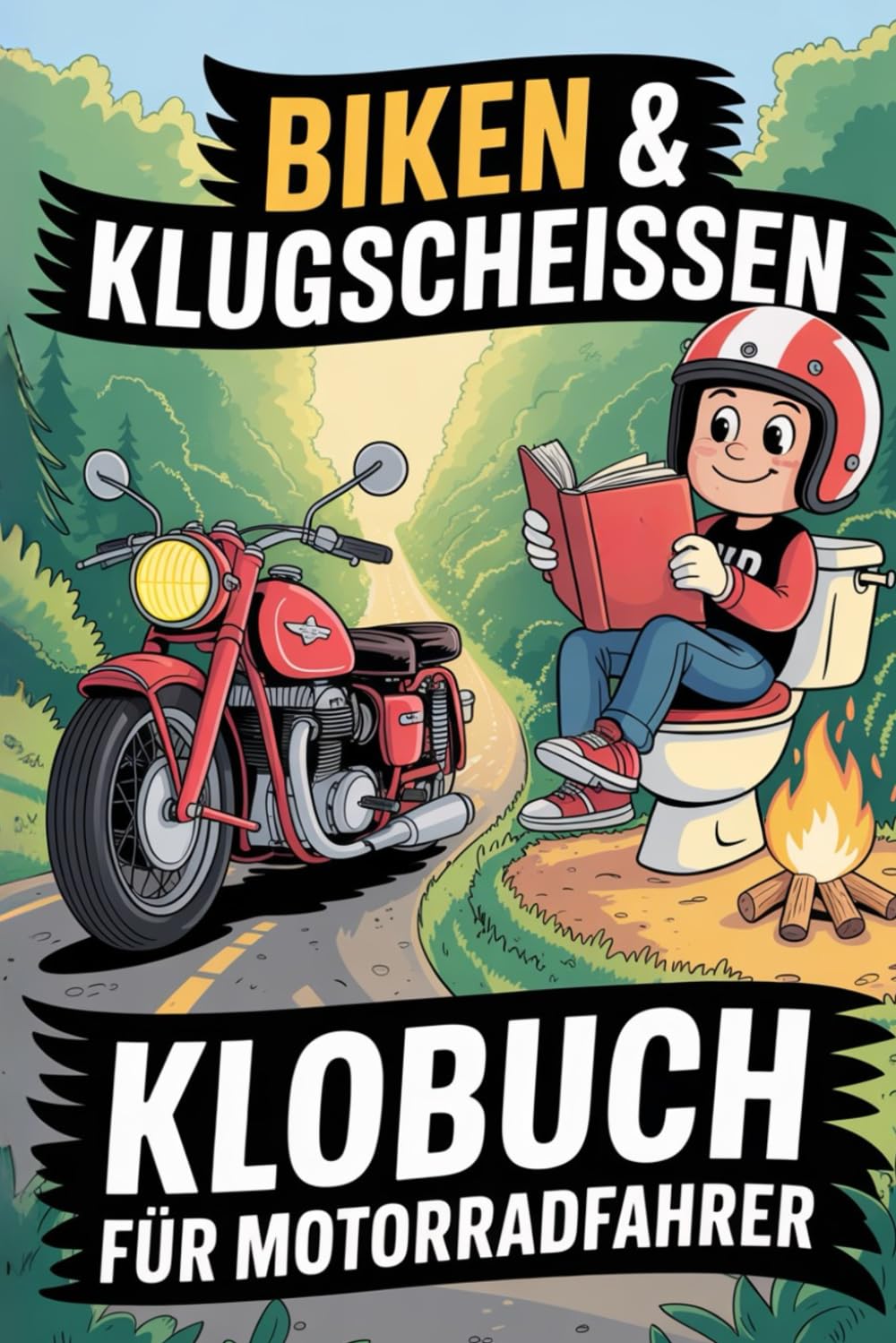 Biken und Klugscheissen: Das Klobuch für Motorradfahrer. Das ideale Geschenk für kluge Köpfe mit PS unterm Popo. book