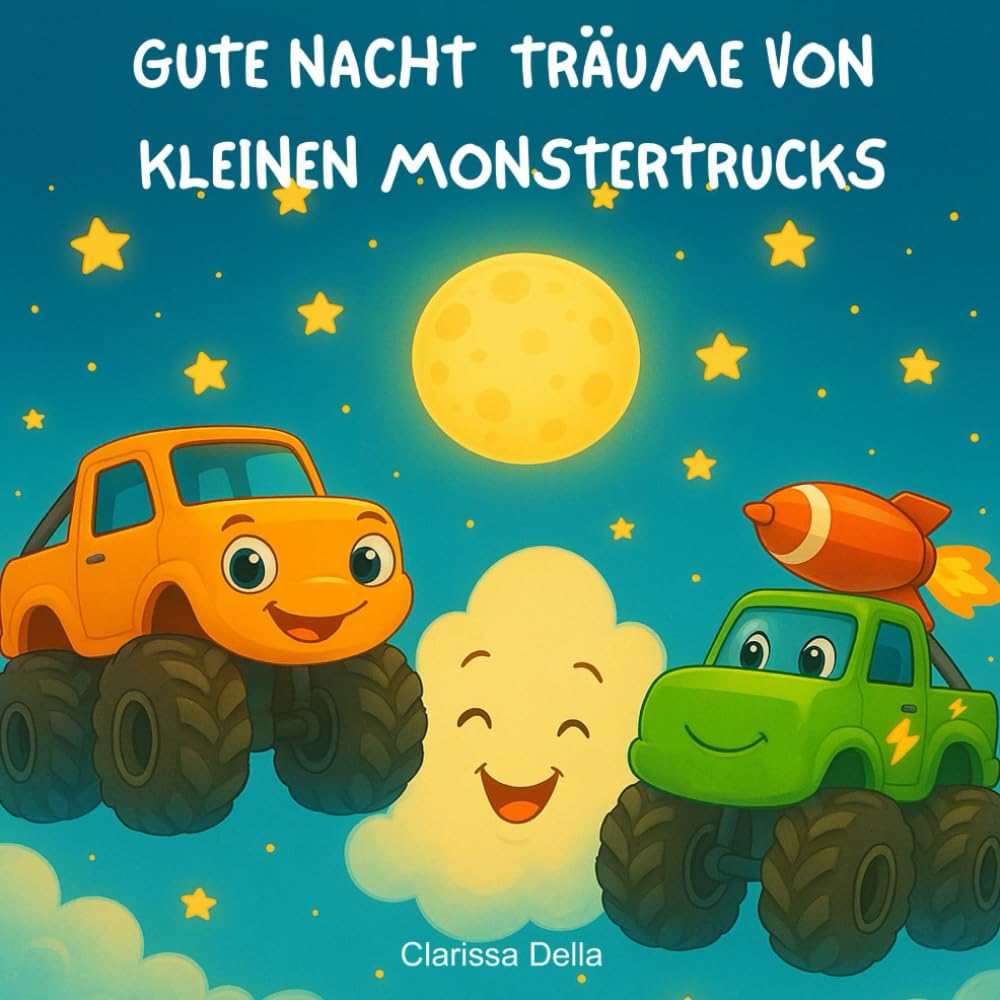 Gute Nacht Träume von kleinen Monstertrucks: Ein Monstertruck-Buch für Kinder, die Monstertrucks, große Räder und magische Träume lieben book