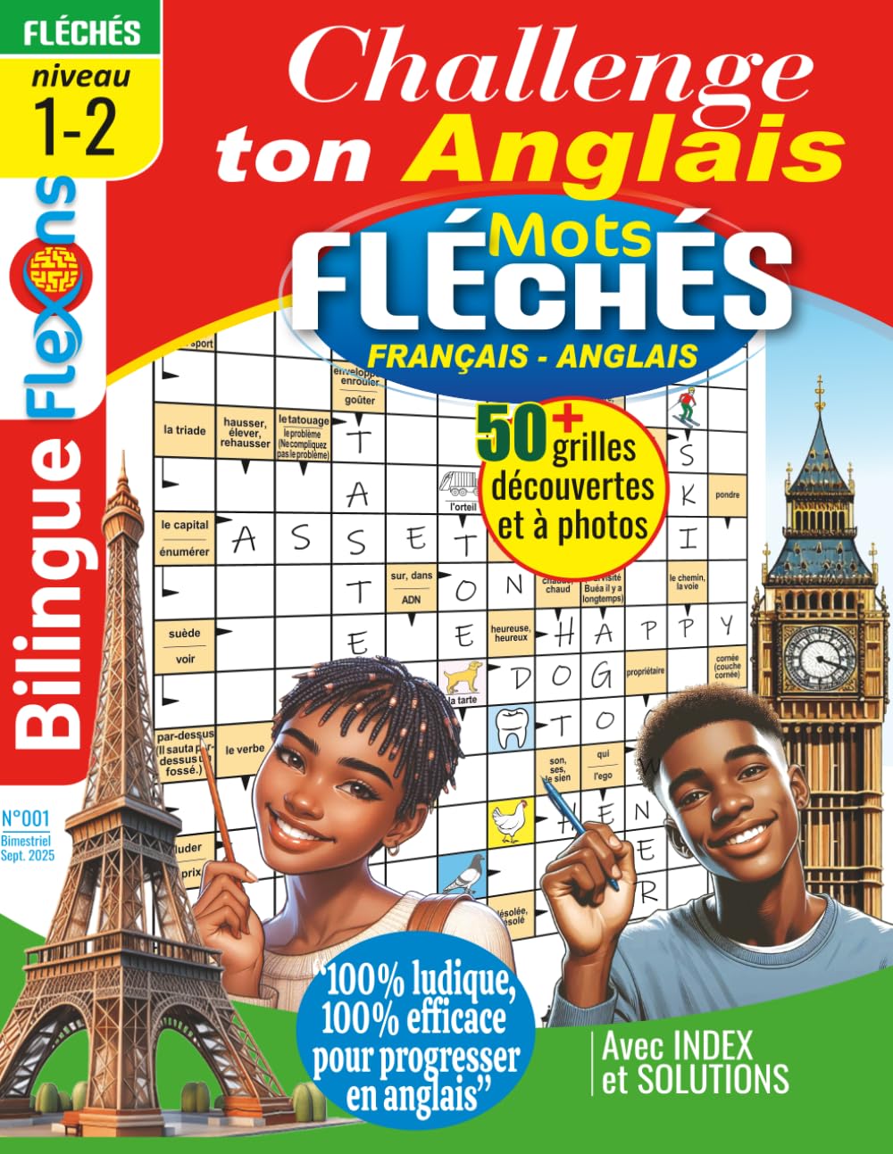 Challenge Ton Anglais ! Mots Fléchés Français - Anglais: Apprends l’anglais en t’amusant avec des mots fléchés book
