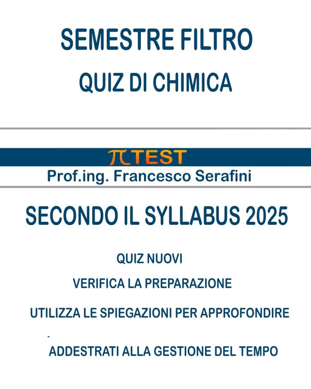 Semestre Filtro - Quiz di Chimica: Secondo il Syllabus 2025 book