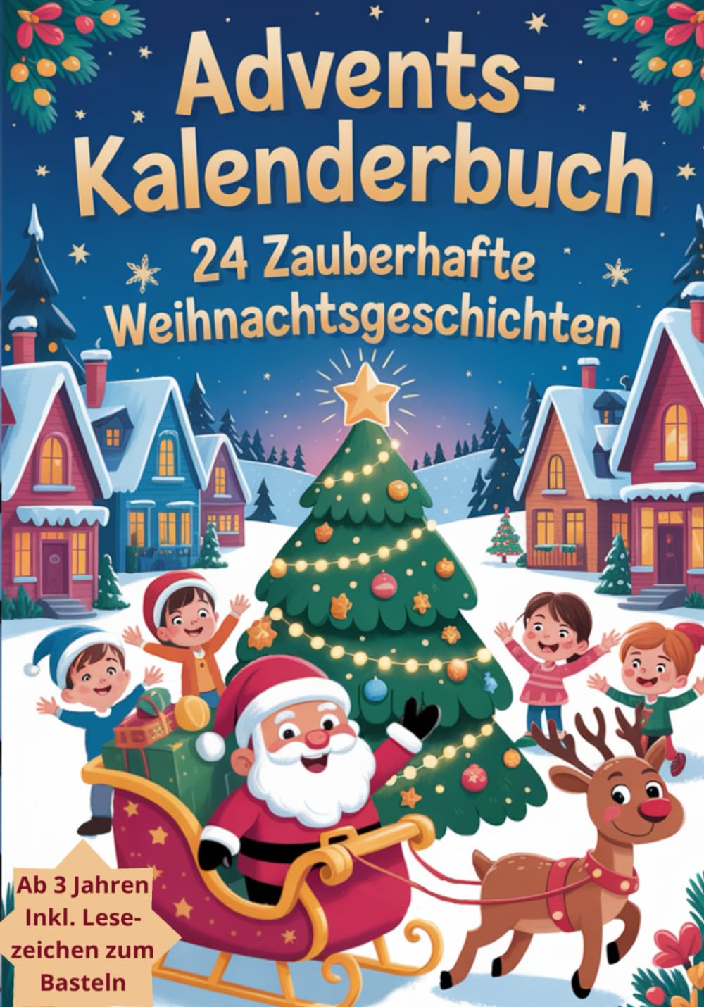Adventskalenderbuch: ein zauberhaftes Vorlesebuch zur Weihnachtszeit mit 24 kurzen Weihnachtsgeschichten zur Vorfreude auf Weihnachten und zum ... ab 3 Jahren inkl. Lesezeichen zum Basteln book