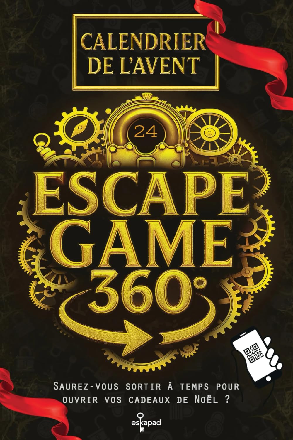 Calendrier de l’Avent Escape Game 360: 24 énigmes interactives et immersives en 360° - Livre Jeux pour adultes - Sortirez-vous à temps pour ouvrir vos cadeaux de Noël ? Leisure & Fun