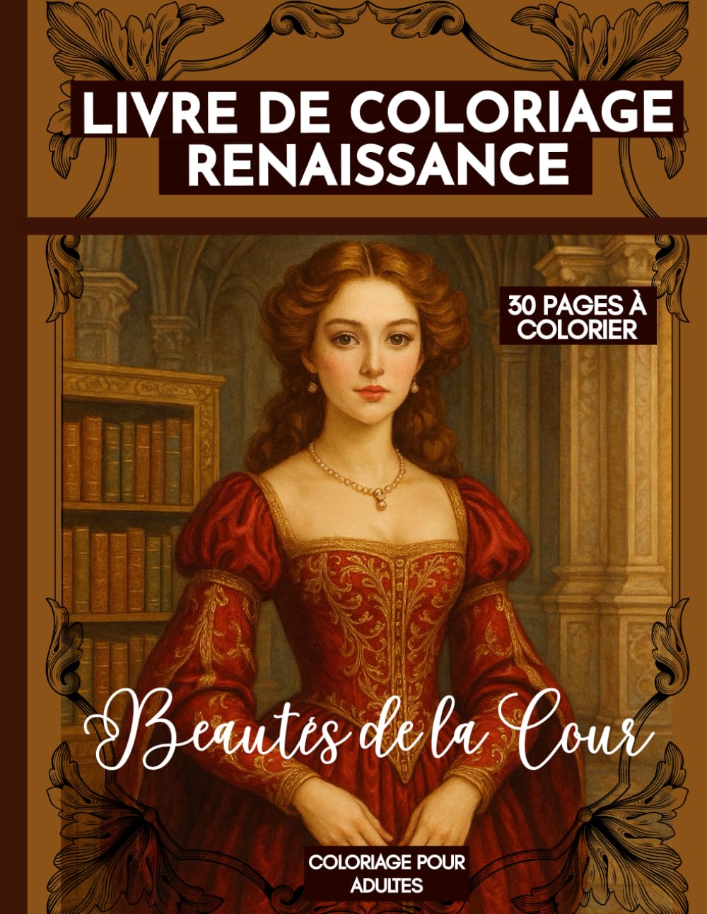 Livre de Coloriage Renaissance - Beautés de la Cour: Coloriage pour adultes – 30 pages à colorier book