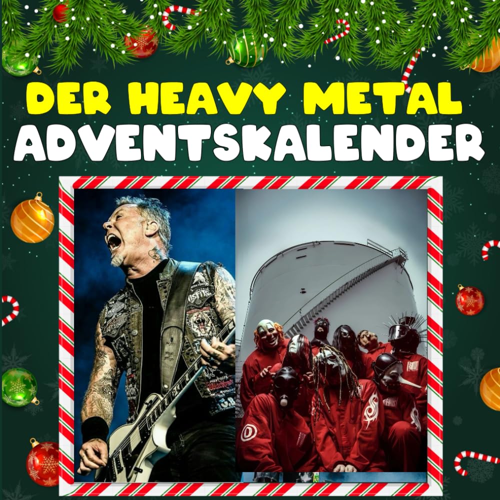 DER HEAVY METAL ADVENTSKALENDER: Mit 24 Bildern und faszinierenden Fakten über Bands, Alben und die Geschichte des Heavy Metal Arts & Music