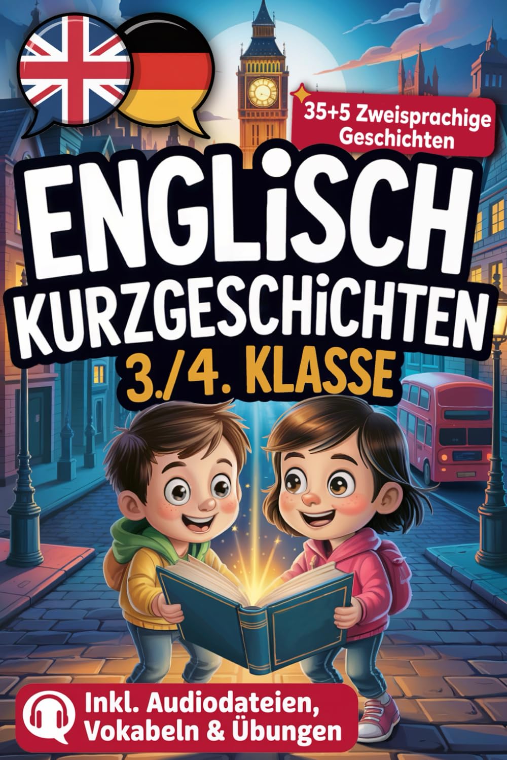 Cool 7-Minute Stories | 35+5 zweisprachige englische Kurzgeschichten für die 3./4. Klasse, um Englisch zu lernen und Ihrem Kind einen Vorsprung im Leben zu geben! Mit Hörbuch, Vokabeln und Übungen Foreign Languages ​​& Dictionaries