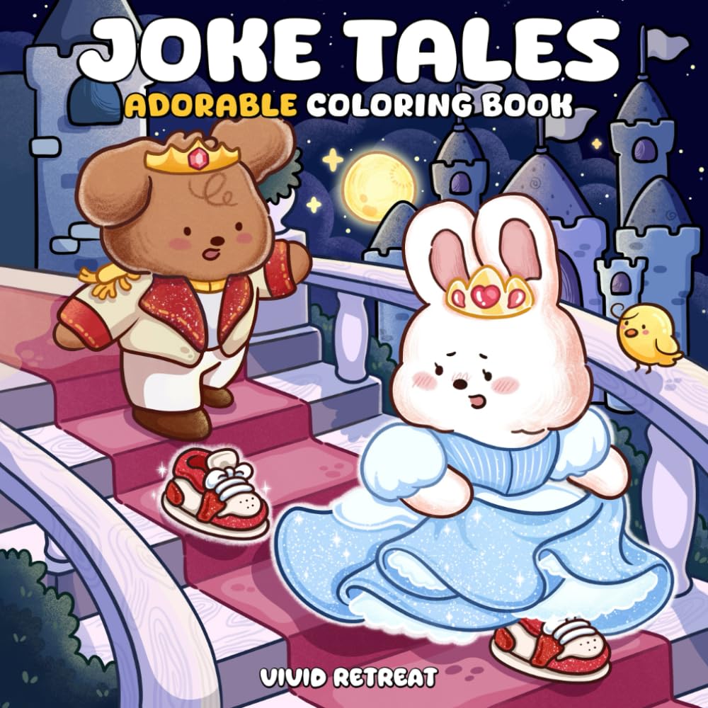 Joke Tales: A Coloring Book for Adults and Teens with Cute Animals and Playful Moments Inspired by Classic Stories for Relaxation Film, Art & Culture