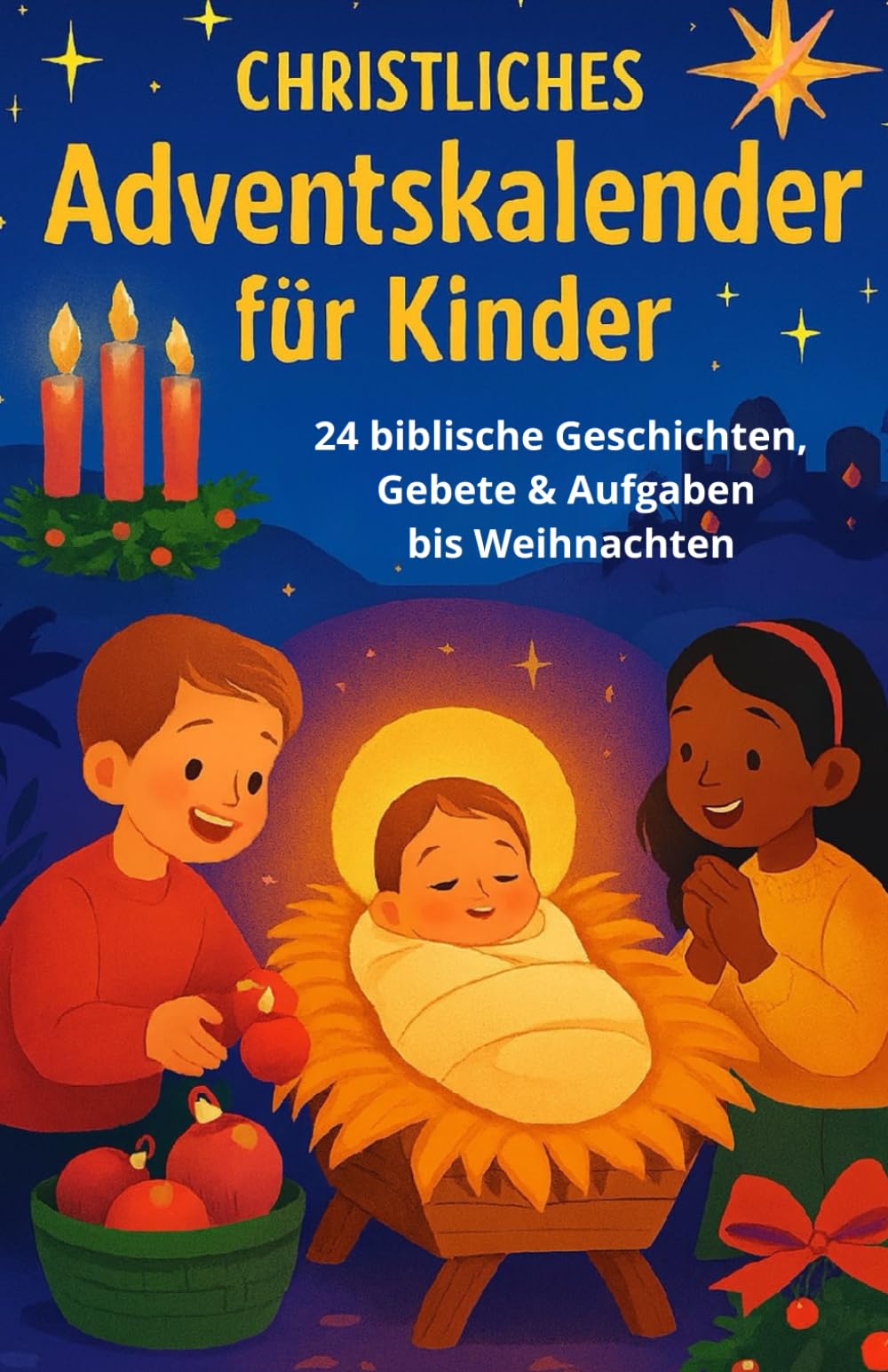 Christliches Adventskalender-Buch für Kinder – 24 biblische Geschichten, Gebete & Aufgaben bis Weihnachten: Perfekt als Geschenk für Kinder, Enkelkinder, oder den Religionsunterricht! Calendars