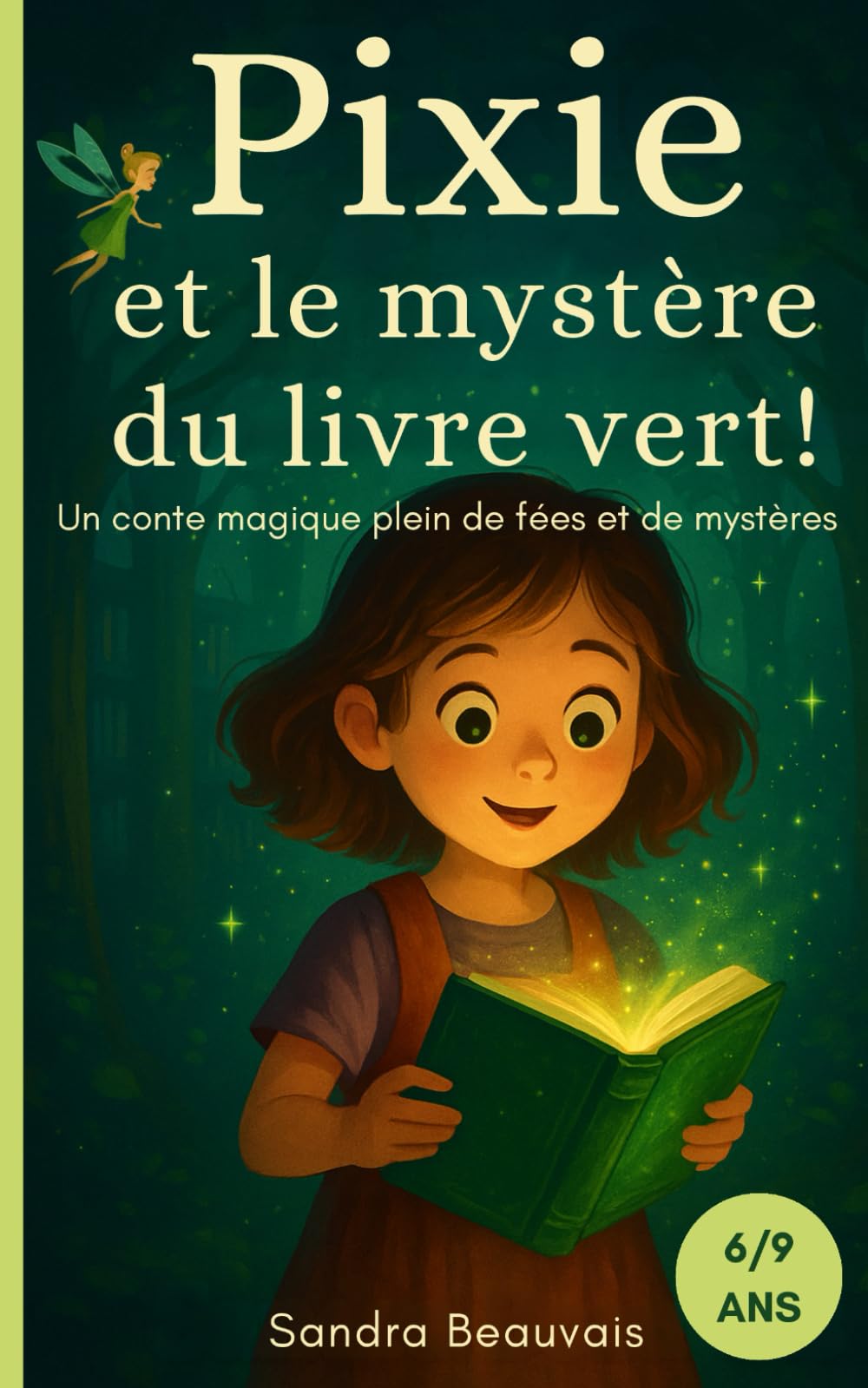 Pixie et le mystère du livre vert: Un conte magique plein de fées et de mystères pour enfants de 6 à 9 ans – Livre illustré jeunesse captivant book