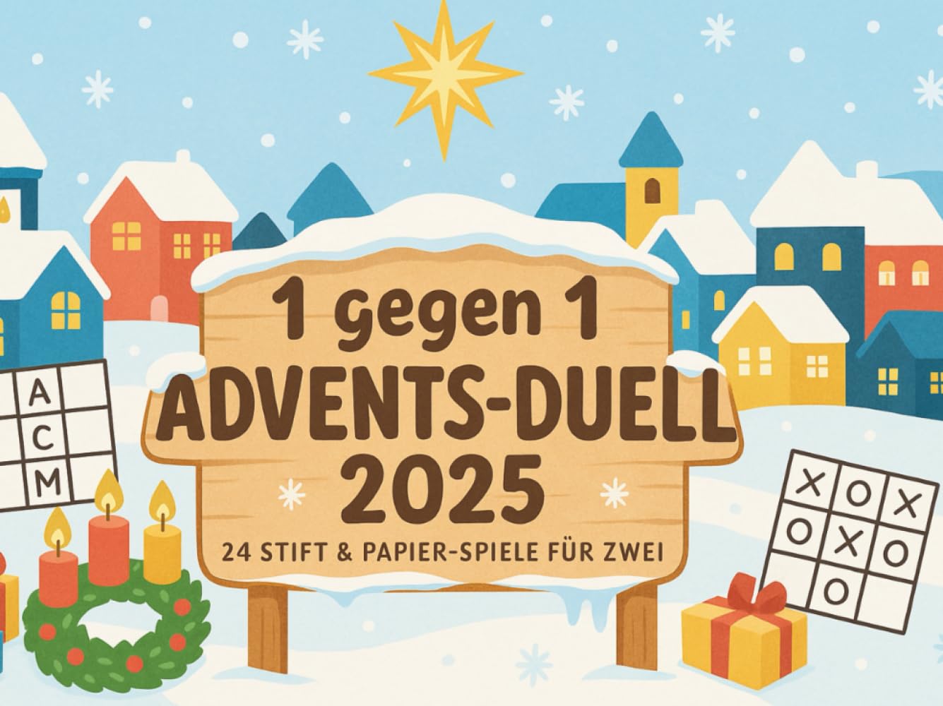 1 gegen 1 Advents-Duell: 24 Stift & Papier Spiele für Zwei | Täglicher interaktiver Adventskalender für Zwei Lifestyle