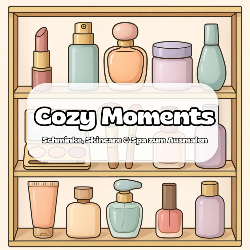 The Cozy Coloring Book - Make-up, Skincare & Spa: Entspannende Ausmalmotive rund um Kosmetik, Wellness und Selfcare – perfekt für kreative Auszeiten und Stressabbau Hobbies & Crafts