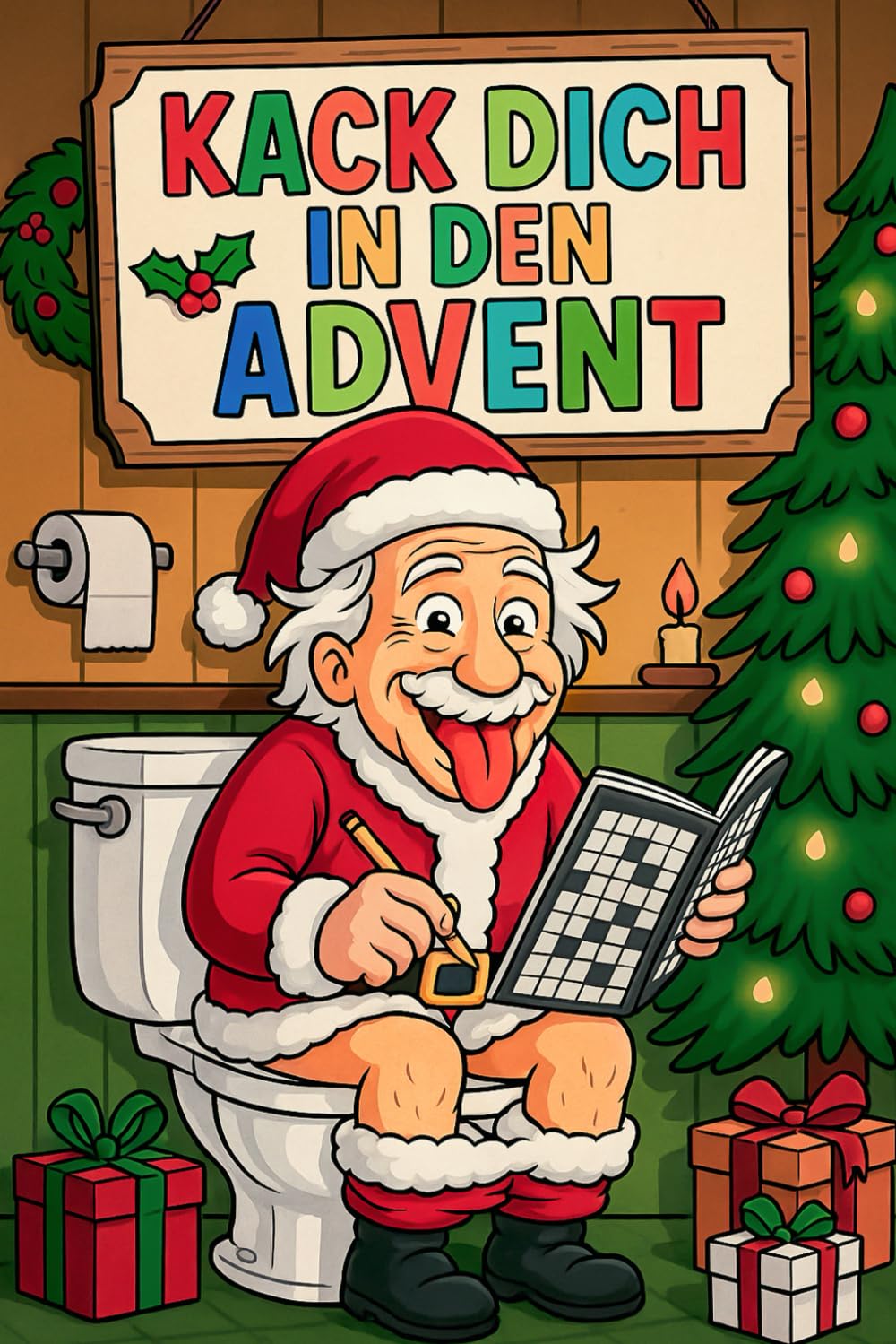 Kack dich in den Advent: Über 500 knifflige Rätsel (Sudoku, Kreuzworträtsel & mehr) für eine witzige Adventszeit | Klo Adventskalender für Erwachsene Pop culture Books