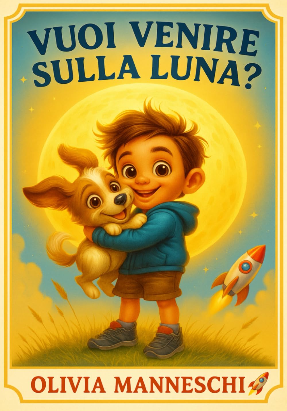 Vuoi Venire sulla Luna?: Favola per bambini - Libro illustrato A COLORI EDUCATIVO per bambini dai 3 ai 6 anni - Storia divertente della buonanotte book