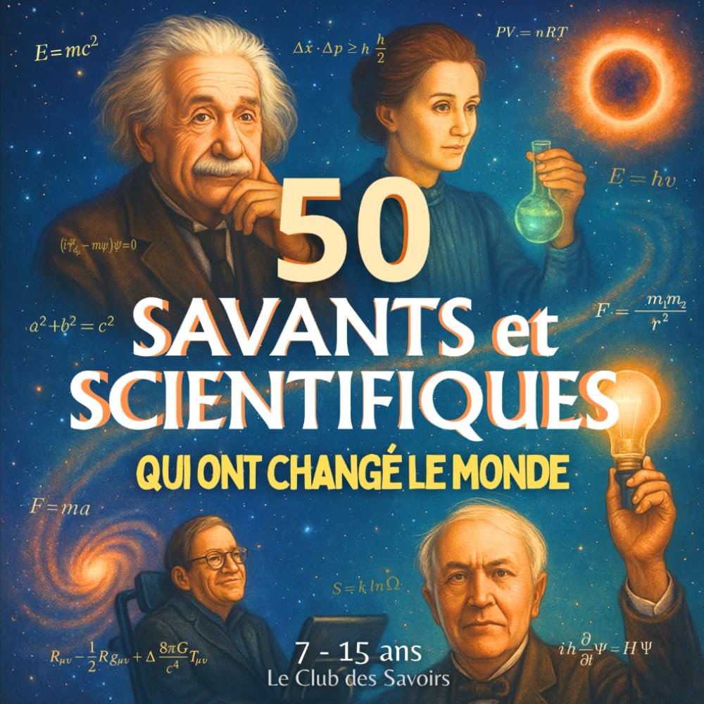50 Savants et Scientifiques qui ont changé le monde: Un voyage à travers les grandes découvertes scientifiques et leur histoire de l’Antiquité à nos jours, pour enfants et ados curieux (7–15 ans). book