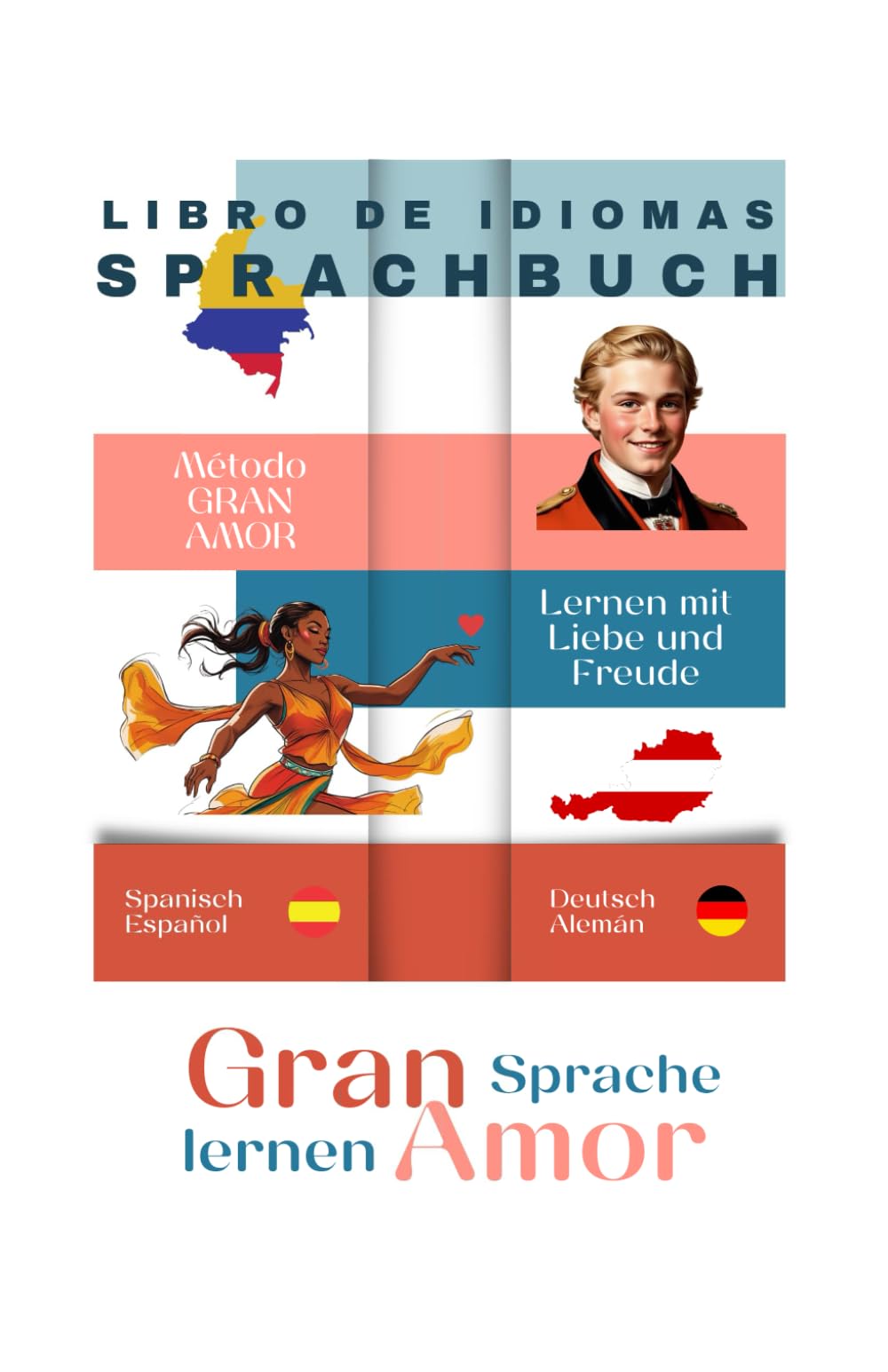 SPRACHBUCH - libro de idioma: Bilingüe / Zweisprachig Español/Alemán Spanisch/Deutsch: Sprachen mit Liebe und Freude lernen - Aprender idiomas con amor y alegría Foreign Languages ​​& Dictionaries