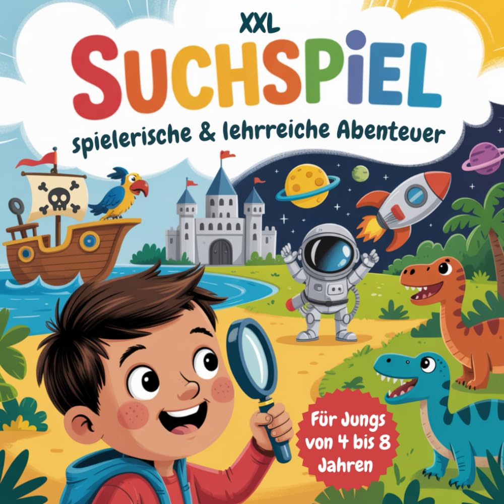XXL Suchspiel - spielerische & lehrreiche Abenteuer für Jungs von 4 bis 8 Jahren (XXL Suchspiel Abenteuer für Kinder von 4 bis 8 Jahren) Parents & Children