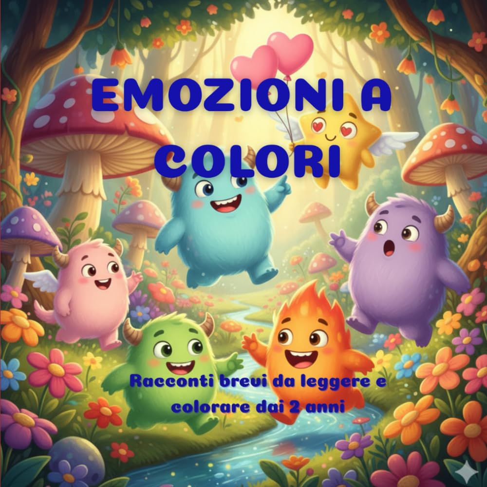 EMOZIONI A COLORI: Racconti brevi sulle emozioni da leggere e colorare / dai 2 anni book