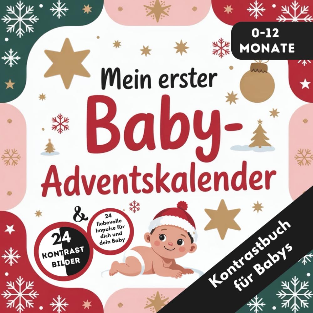 Adventskalender Baby - Kontrastbuch für Babys von 0-12 Monaten mit 24 weihnachtlichen Kontrastbildern Parents & Children
