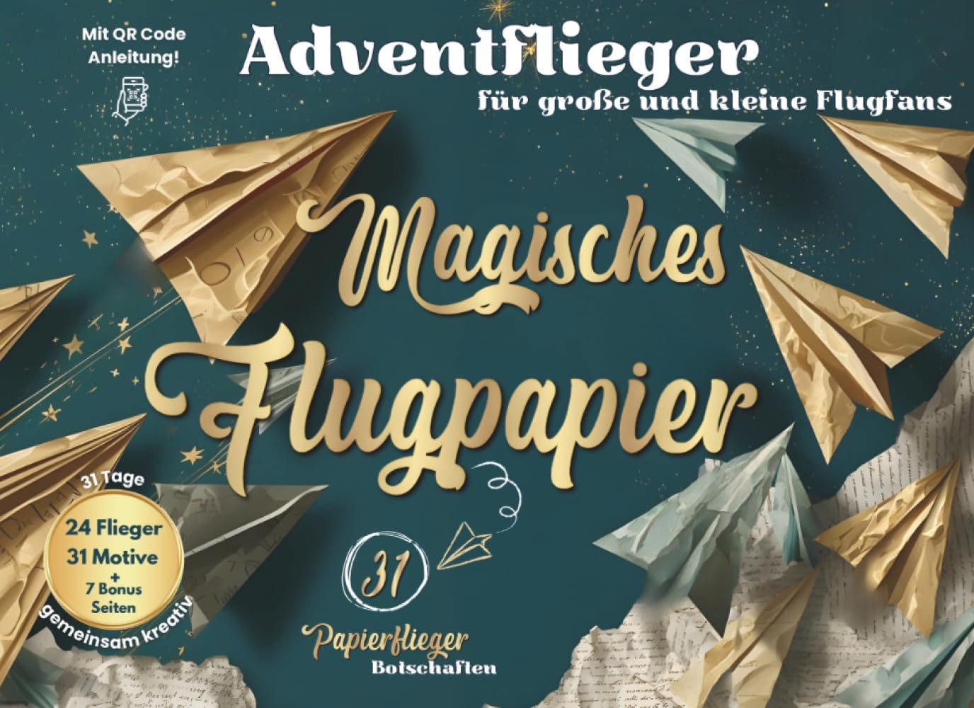 Adventflieger: magisches Flugpapier für große und kleine Flugfans: 31 weihnachtliche Papierfliegermotive zum Heraustrennen, Falten und Beschriften Lifestyle