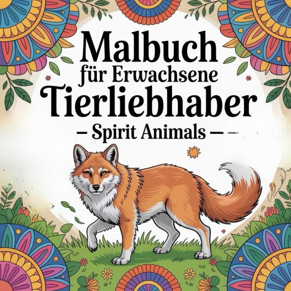 Malbuch für Erwachsene Tierliebhaber: Spirit Animals über 50 wunderschöne Tiermotive im Mandala Stil für mehr Entspannung & erholende Auszeiten Lifestyle