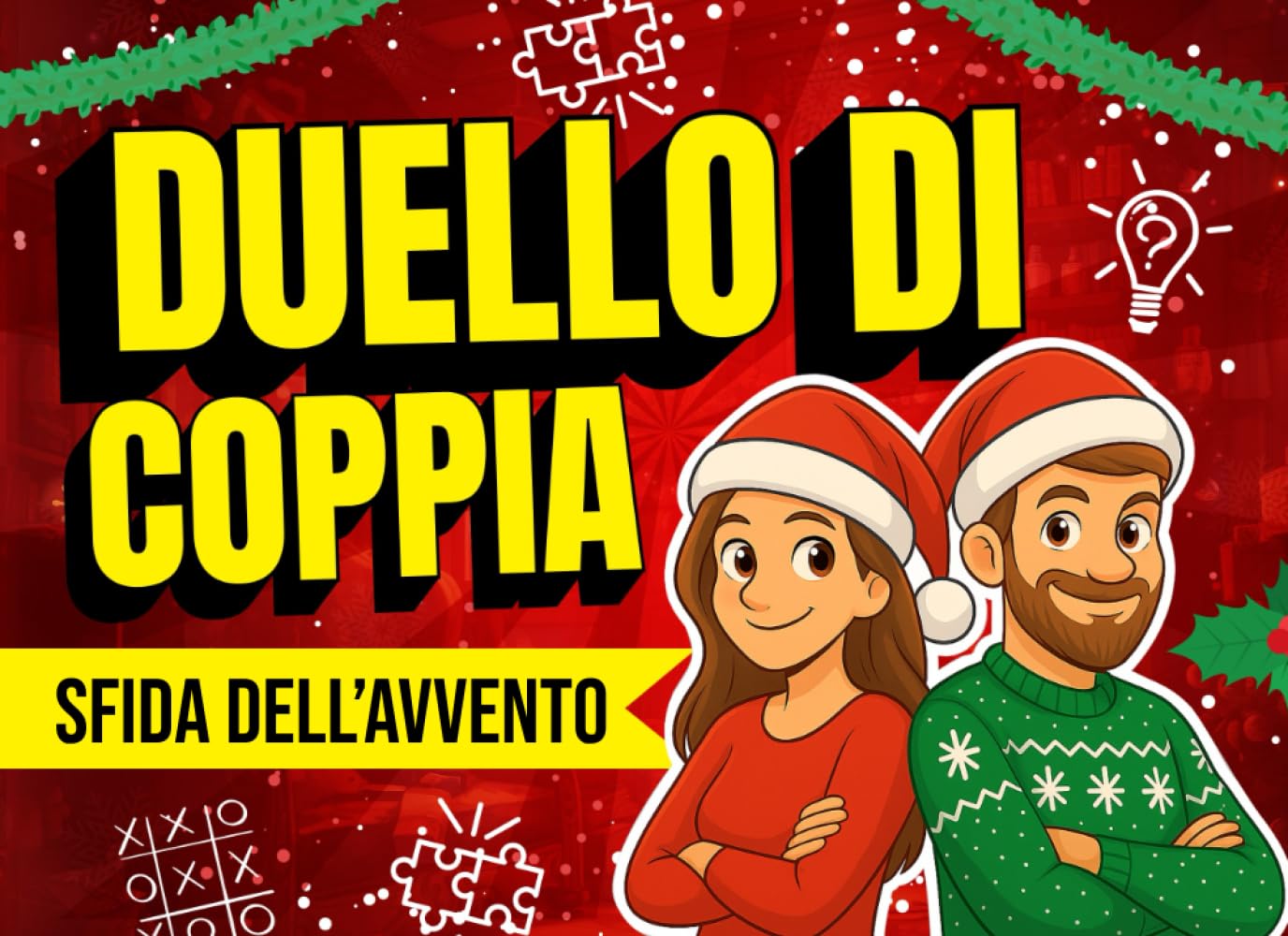 Duello di Coppia – Sfida dell’Avvento: Calendario dell’Avvento per coppie con 24 giorni di domande, giochi affettuosi quiz per divertirsi insieme Parents & Children
