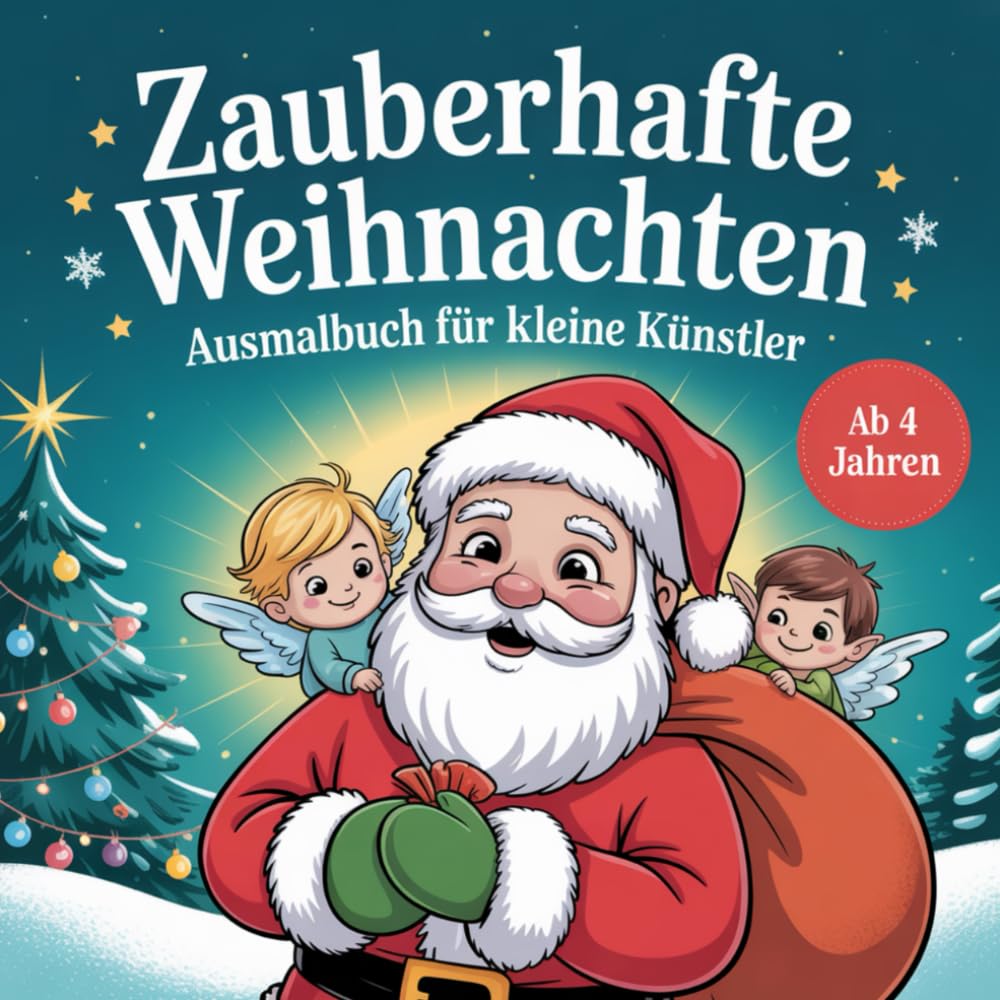 Zauberhafte Weihnachten- Ausmalbuch für kleine Künstler ab 4 Jahren mit 50 faszinierenden Ausmalbildern book