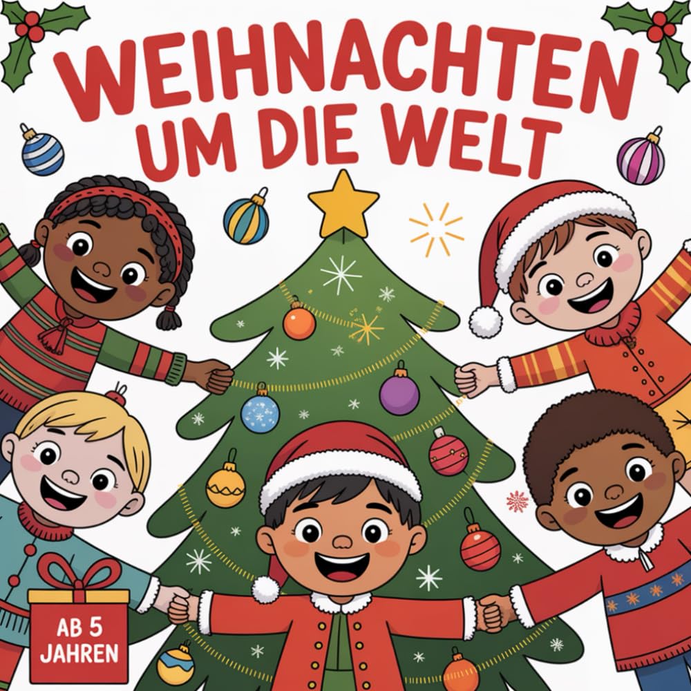 Weihnachten um die Welt: Ein fröhliches Mal- und Rätselbuch für kleine Entdecker ab 5 Jahren | Mit 24 Türchen | Perfekt als Adventskalender 2025 Non-fiction