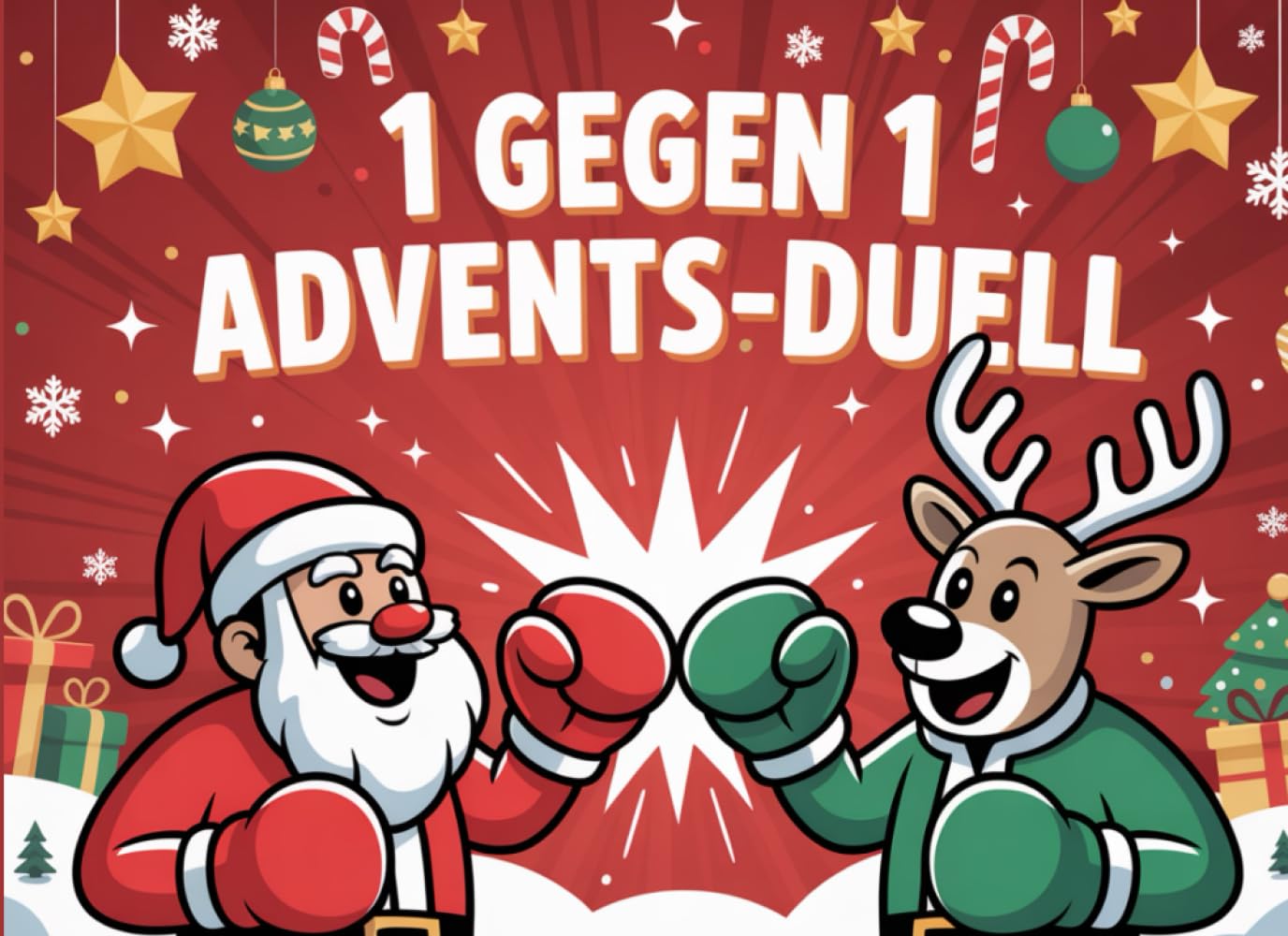 1 gegen 1 Advents-Duell 1: Das weihnachtliche Battle für Zwei – 24 spaßige Duelle für Freunde, Paare oder Familie Lifestyle