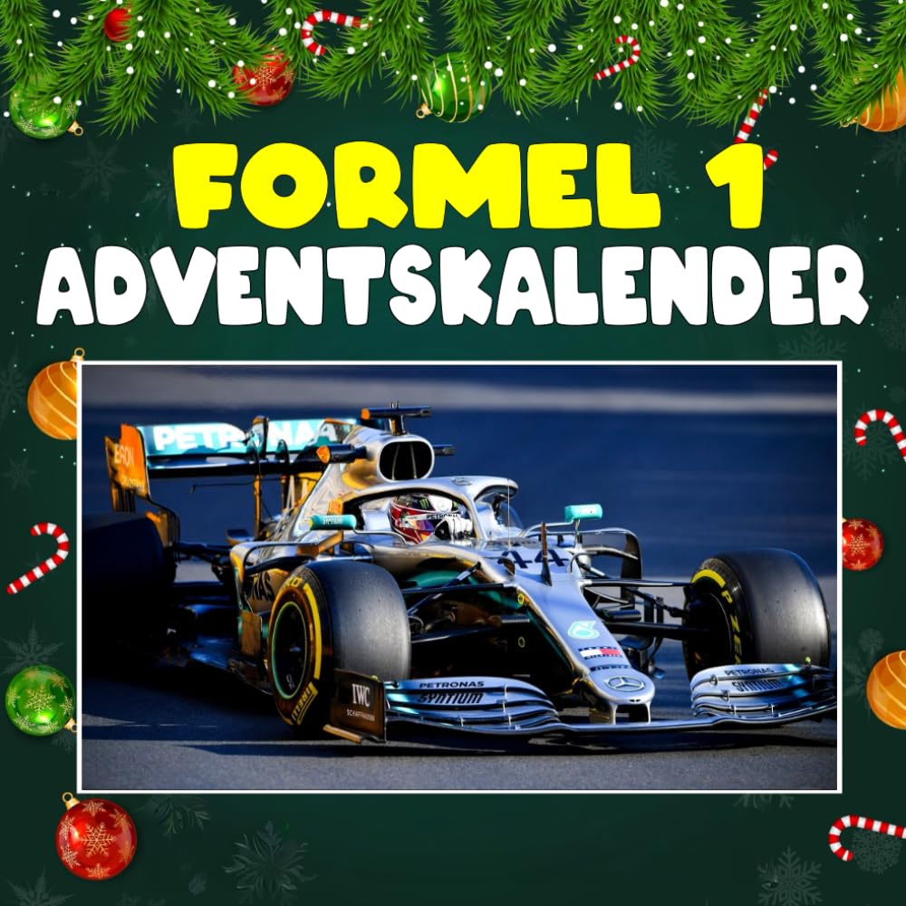 formel 1 Adventskalender: Mit 24 Bildern und faszinierenden Fakten über die Formel 1, legendäre Fahrer, spektakuläre Rennen und die Technik, die Geschwindigkeit zur Perfektion macht Leisure & Fun