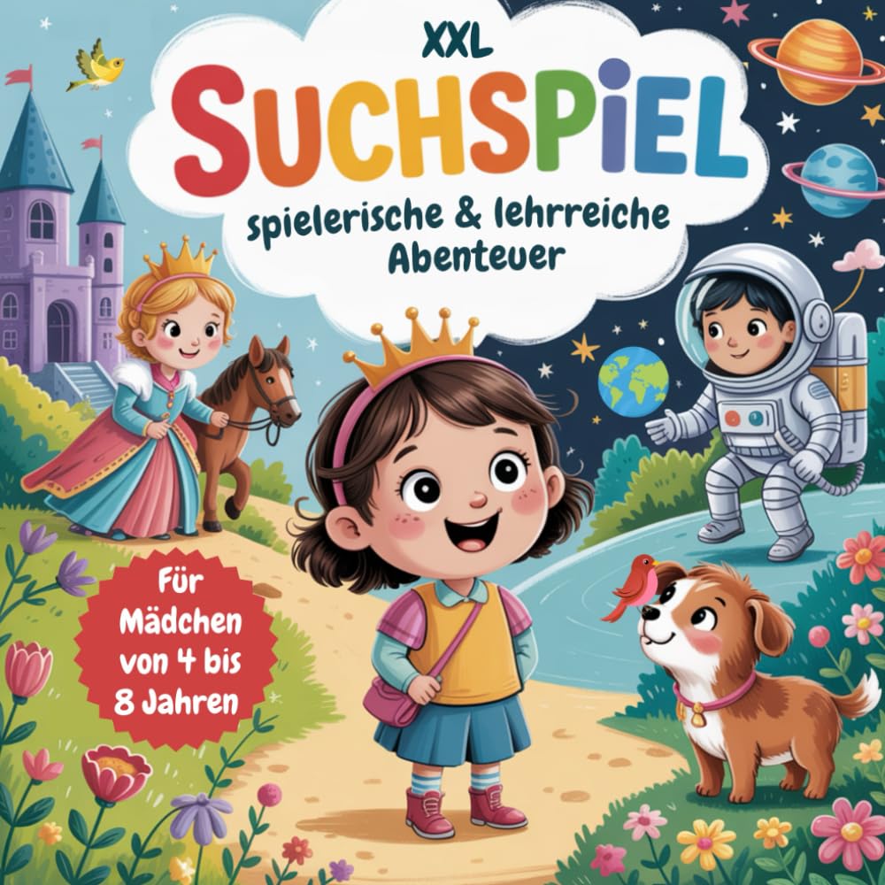 XXL Suchspiel - spielerische & lehrreiche Abenteuer für Mädchen von 4 bis 8 Jahren (XXL Suchspiel Abenteuer für Kinder von 4 bis 8 Jahren) Parents & Children