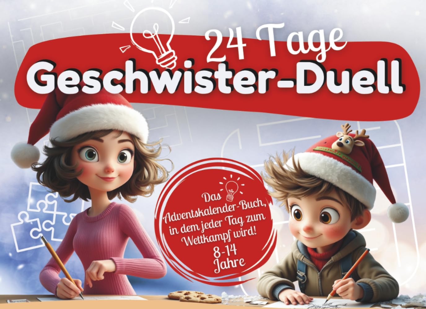 24 Tage Geschwister-Duell: Das Adventskalender-Buch, in dem jeder Tag zum Wettkampf wird: Das ultimative Advents-Duell für clevere Geschwister von 8–14 Jahren Lifestyle