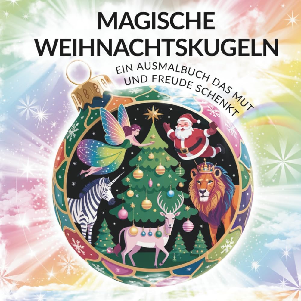 Magische Weihnachtskugeln: Fantasievolles Ausmalbuch für Kinder ab 8 Jahren mit 85 zauberhaften Motiven & stärkenden Worten – Ein kreatives Weihnachtsmalbuch, das Mut & Freude schenkt Non-fiction