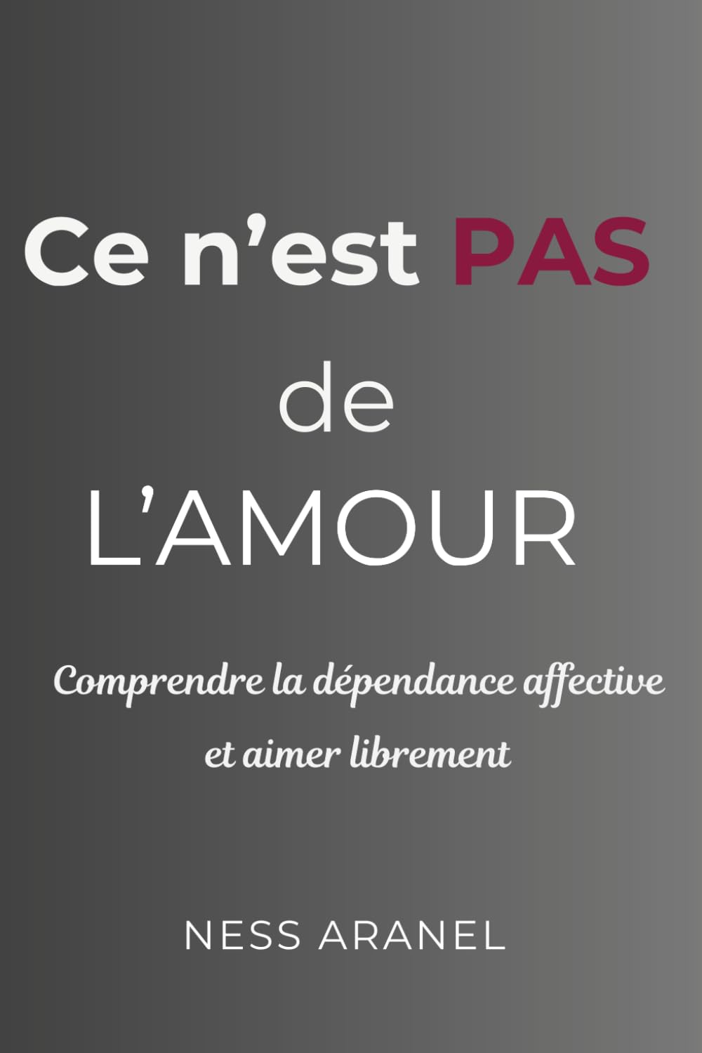 Ce n 'est pas de l' amour: Comprendre la dépendance affective et aimer sans se perdre book