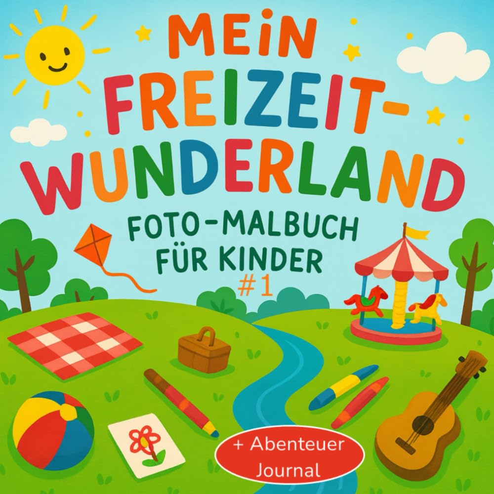 Mein Freizeit-Wunderland #1, Foto- & Malbuch mit Abenteuer-Journal für kleine Entdecker ab 8 Jahren, 104 spannende Seiten Art & Literature Books