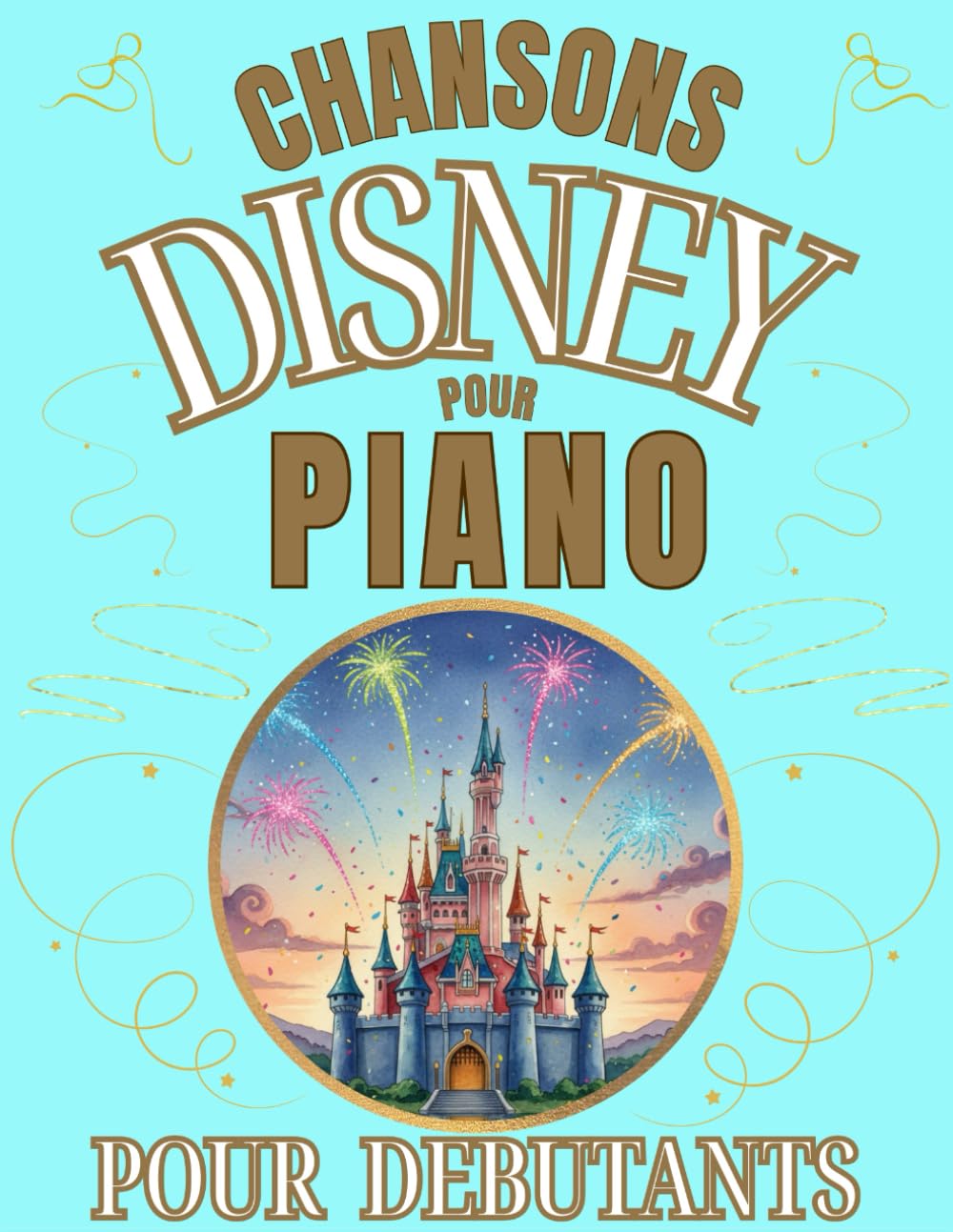 Chansons Disney pour Piano pour Débutants: Format Grandes Notes avec Lettres et Doigtés book