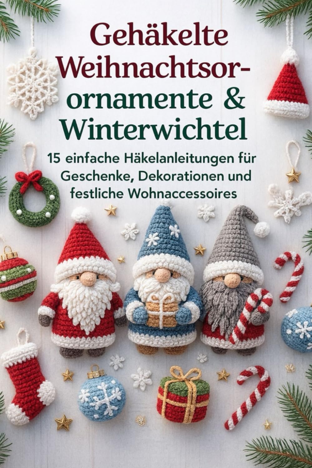 Gehäkelte Weihnachtsornamente & Winterwichtel: 15 einfache Häkelanleitungen für Geschenke, Dekorationen und festliche Wohnaccessoires Hobbies & Crafts
