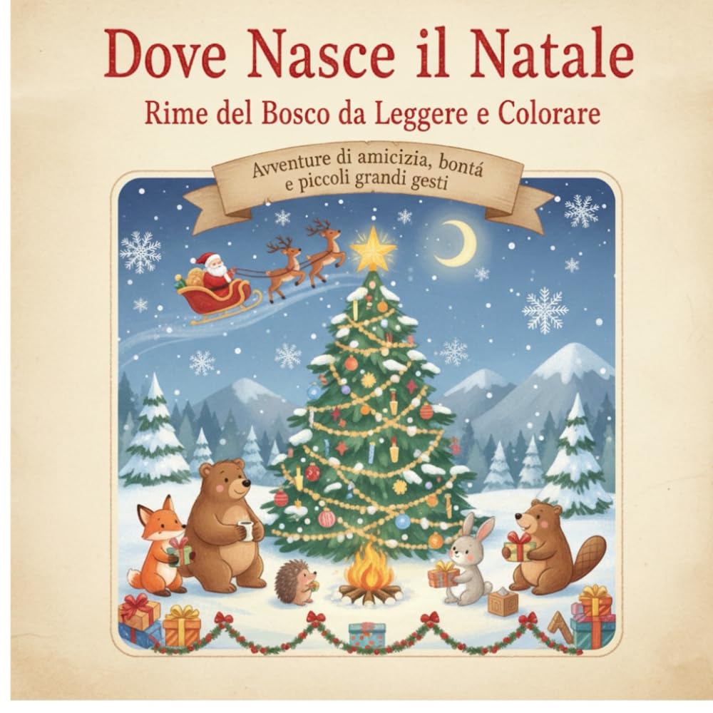 DOVE NASCE IL NATALE – Rime del Bosco da Leggere e Colorare: Avventure di Amicizia, Bontà e Piccoli Grandi Gesti book