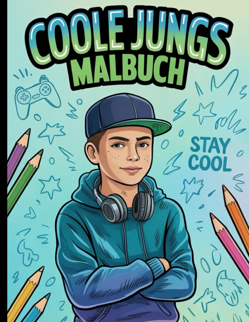 Das große Malbuch für coole Jungs ab 8 Jahren – fördert Kreativität, Konzentration & Selbstvertrauen mit 50 abwechslungsreichen Ausmalbildern und positiven Affirmationen Parents & Children