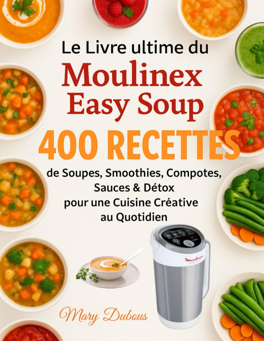 Le Livre Ultime du Moulinex Easy Soup: 400 Recettes de Soupes, Smoothies, Compotes, Sauces & Détox pour une Cuisine Créative au Quotidien book