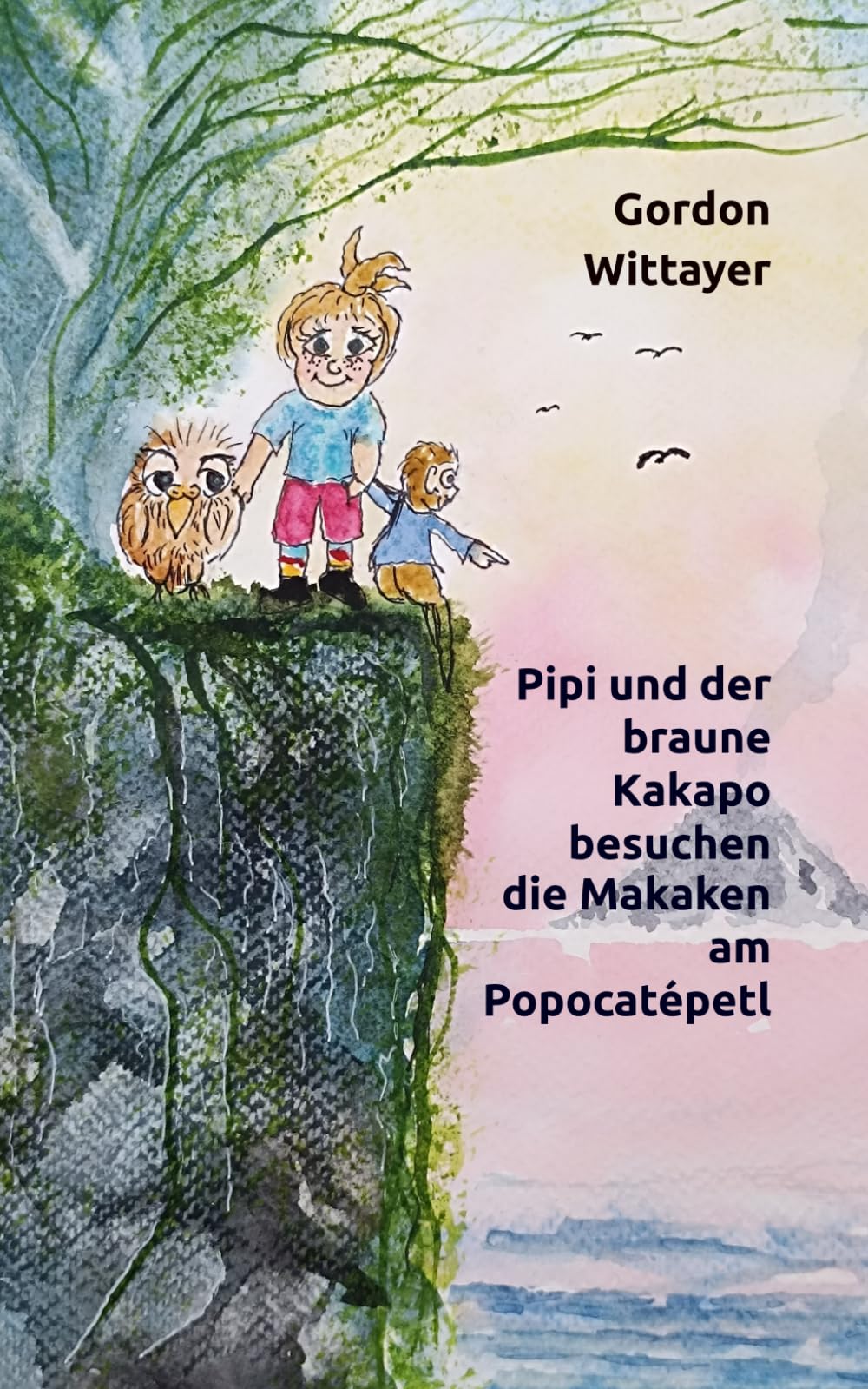 Pipi und der braune Kakapo besuchen die Makaken am Popocatépetl Manga