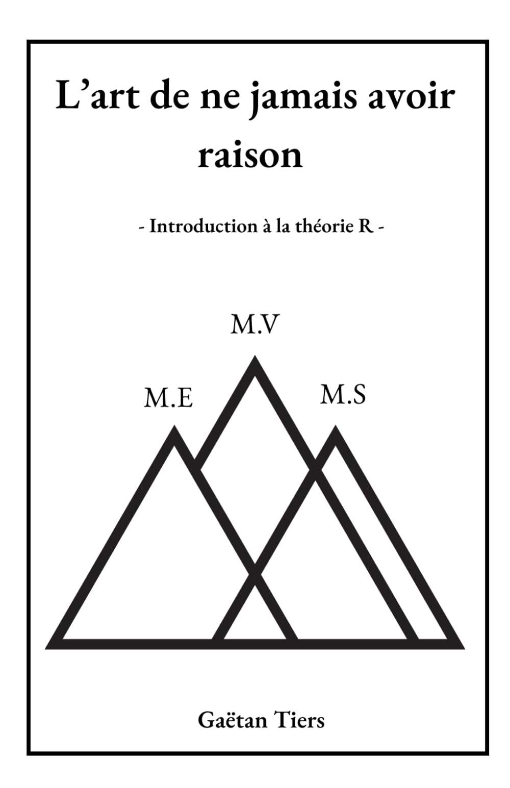 L'art de ne jamais avoir raison: Introduction à la théorie R book